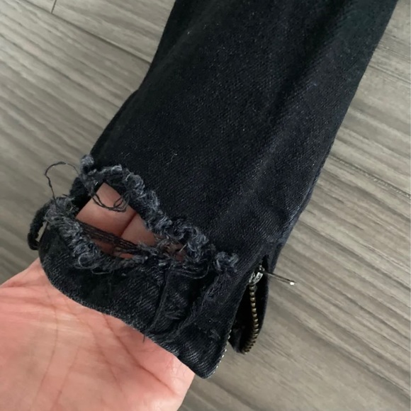 Zara distressed skinny jeans Sz 2 - Picture 8 of 9